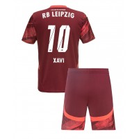 Echipament fotbal RB Leipzig Xavi Simons #10 Tricou Deplasare 2024-25 pentru copii maneca scurta (+ Pantaloni scurti)